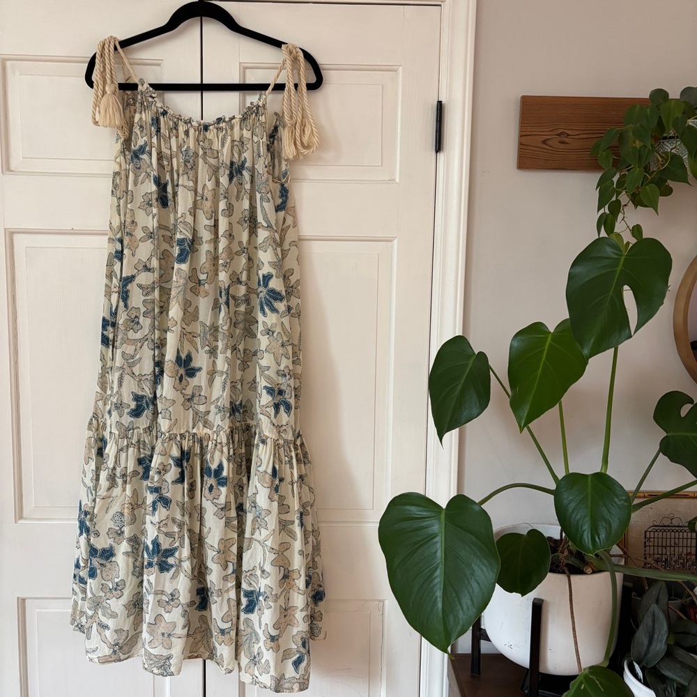 2022 Ulla‎ Johnson Cari Coverup Dress Jasmine Beach Print Size Small Resort - Picture 3 of 16